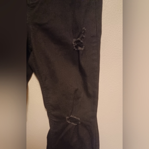 Indigo Rein Women's Jeans Midrise Black Size 11 W29/L32.5 Distressed Preowned - Picture 2 of 11